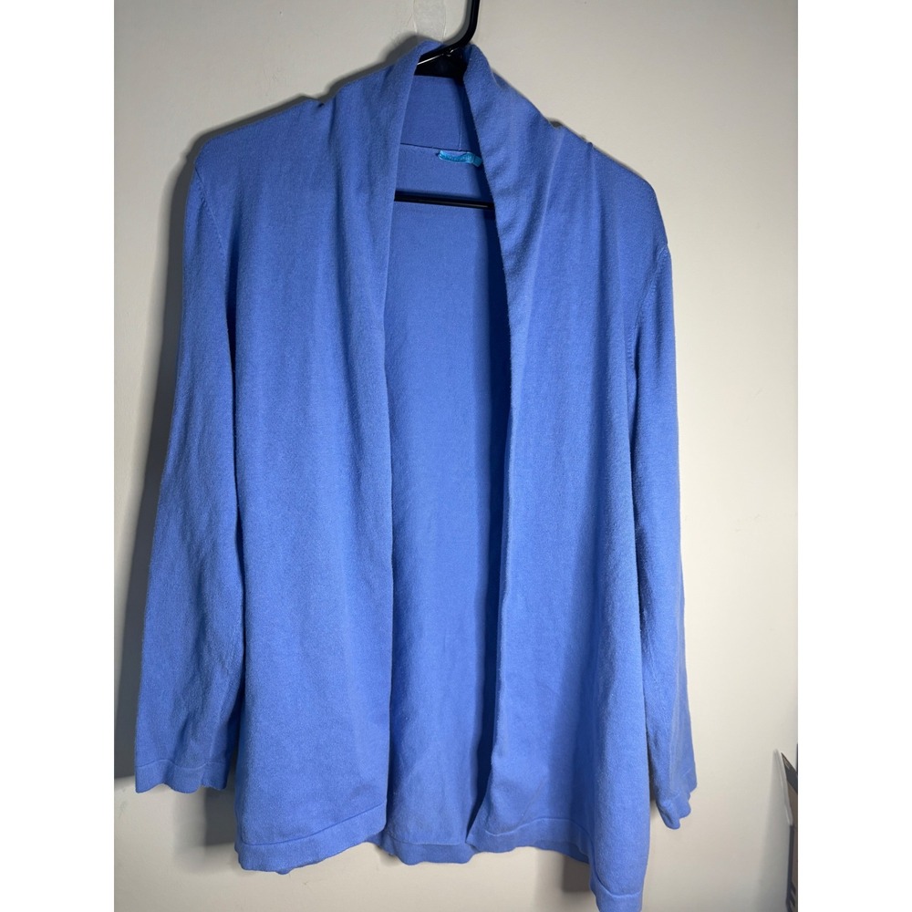 J. McLaughlin Cardigan Sweater Light Blue Knit Women's Size L